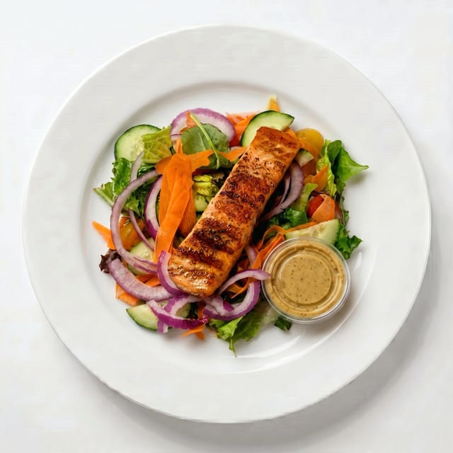 Salmon Asado Salad.
